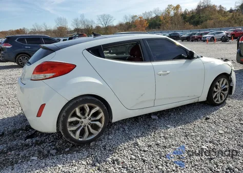2012 Hyundai Veloster z USA, uszkodzony, nr VIN KMHTC6AD7CU067647